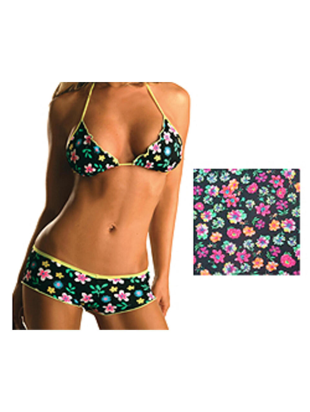 BODYZONE Floral top & boyshort VINTAGE Dancer set NWT O/S